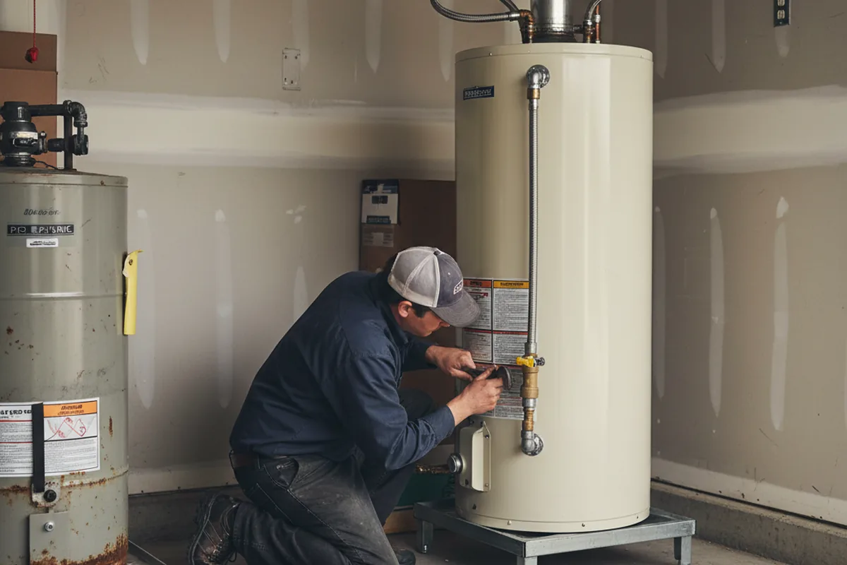 Water heater and shutoff valve replacement in Lititz